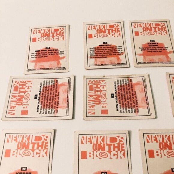 Vtg 1989 New Kids on  The Block 52 Assorted Trading Cards - Picture 7 of 16
